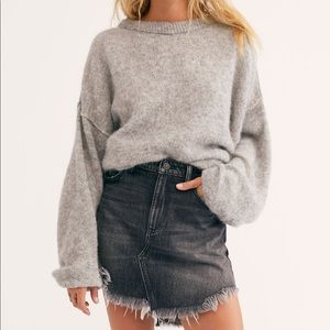 Free People Bailey Denim Mini Skirt